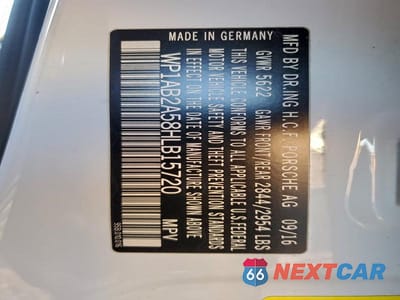 Zdjęcie 13 z 13 samochodu: 2017 PORSCHE MACAN S VIN:WP1AB2A58HLB15720 - miniatura