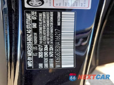 Zdjęcie 12 z 12 samochodu: 2022 MERCEDES-BENZ S 500 4MATIC VIN:W1K6G6DB3NA166217 - miniatura