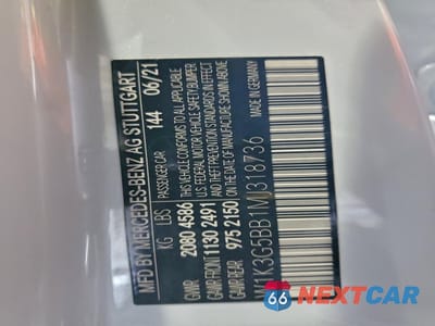 Zdjęcie 12 z 13 samochodu: 2021 MERCEDES-BENZ A 35 AMG VIN:W1K3G5BB1MJ318736 - miniatura