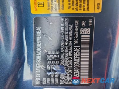 Zdjęcie 12 z 12 samochodu: 2021 BMW 430I VIN:WBA53AP03MCF85461 - miniatura