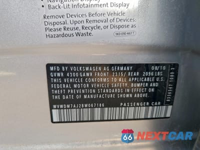 Zdjęcie 13 z 13 samochodu: 2011 VOLKSWAGEN GOLF VIN:WVWDM7AJ2BW067186 - miniatura