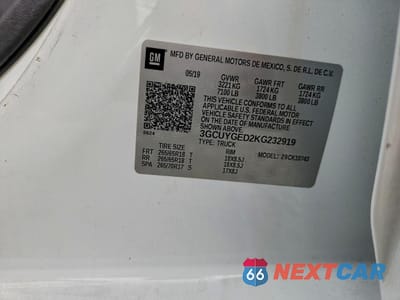 Zdjęcie 12 z 12 samochodu: 2019 CHEVROLET SILVERADO K1500 LTZ VIN:3GCUYGED2KG232919 - miniatura