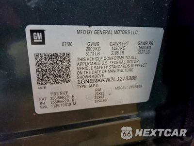 Zdjęcie 14 z 15 samochodu: 2020 CHEVROLET TRAVERSE PREMIER VIN:1GNERKKW2LJ273388 - miniatura