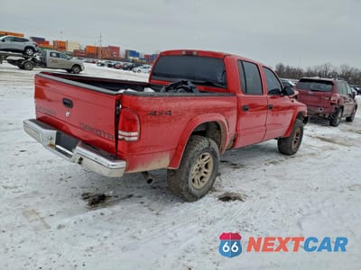 Trzecie zdjęcie samochodu z tyłu: 2003 DODGE DAKOTA QUAD SLT VIN:1D7HG48N23S105739 - miniatura