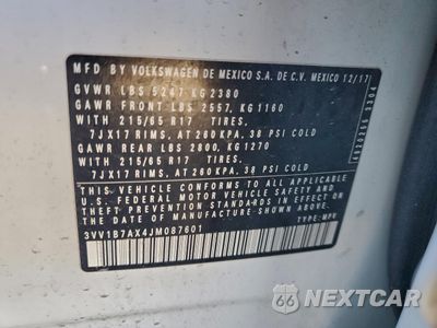 Zdjęcie 13 z 16 samochodu: 2018 VOLKSWAGEN TIGUAN S VIN:3VV1B7AX4JM087601 - miniatura