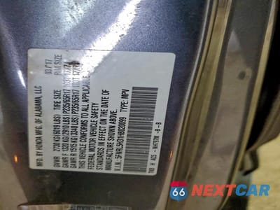 Zdjęcie 13 z 13 samochodu: 2017 HONDA ODYSSEY SE VIN:5FNRL5H31HB020099 - miniatura