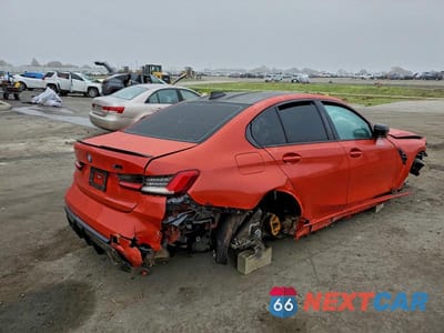 Trzecie zdjęcie samochodu z tyłu: 2021 BMW M3 COMPETITION VIN:WBS33AY07MFL22208 - miniatura