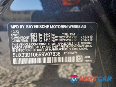 Zdjęcie 13 z 15 samochodu: 2024 BMW X4 XDRIVE30I VIN:5UX33DT06R9V07838 - miniatura