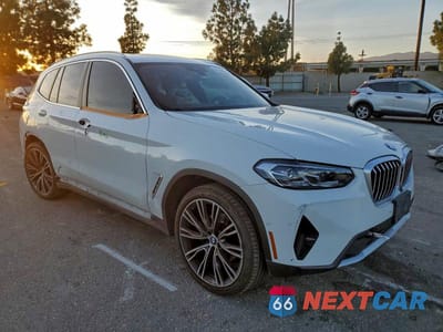 Czwarte zdjęcie samochodu z boku: 2023 BMW X3 SDRIVE30I VIN:5UX43DP04P9R88068 - miniatura