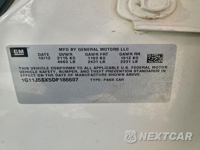 Zdjęcie 12 z 14 samochodu: 2013 CHEVROLET MALIBU LTZ VIN:1G11J5SX5DF186607 - miniatura