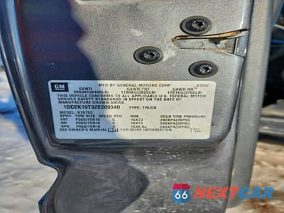 Zdjęcie 12 z 14 samochodu: 2002 CHEVROLET SILVERADO K1500 VIN:1GCEK19T32E209340 - miniatura