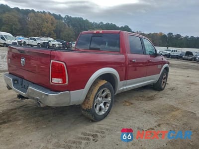Trzecie zdjęcie samochodu z tyłu: 2015 RAM 1500 LARAMIE 2WD V6 TDSL CREW CAB 3.0L VIN:1C6RR6NMXFS577912 - miniatura