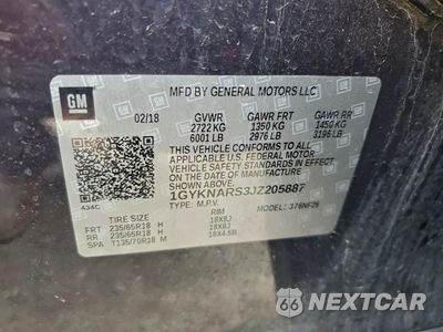 Zdjęcie 13 z 13 samochodu: 2018 CADILLAC XT5 VIN:1GYKNARS3JZ205887 - miniatura