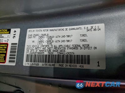 Zdjęcie 12 z 12 samochodu: 2024 TOYOTA TACOMA XTRACAB VIN:3TYJDAHN2RT008095 - miniatura