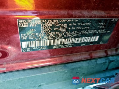 Zdjęcie 13 z 15 samochodu: 2022 TOYOTA VENZA LE VIN:JTEAAAAH8NJ118628 - miniatura