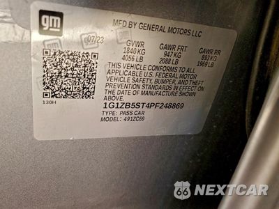 Zdjęcie 12 z 13 samochodu: 2023 CHEVROLET MALIBU LS VIN:1G1ZB5ST4PF248869 - miniatura