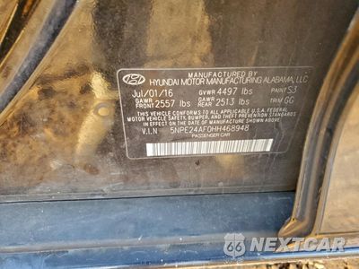Zdjęcie 12 z 13 samochodu: 2017 HYUNDAI SONATA SE VIN:5NPE24AF0HH468948 - miniatura