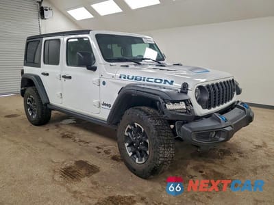 Czwarte zdjęcie samochodu z boku: 2024 JEEP WRANGLER RUBICON 4XE VIN:1C4RJXR64RW241753 - miniatura