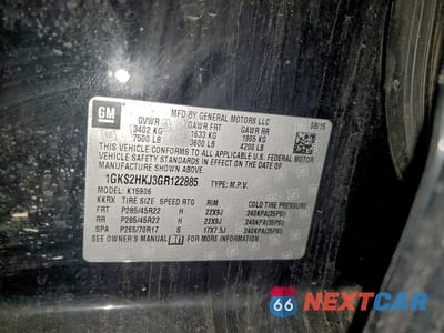 Zdjęcie 13 z 13 samochodu: 2016 GMC YUKON XL DENALI VIN:1GKS2HKJ3GR122885 - miniatura