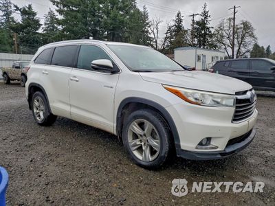 Czwarte zdjęcie samochodu z boku: 2015 TOYOTA HIGHLANDER HYBRID LIMITED VIN:5TDDCRFHXFS012740 - miniatura
