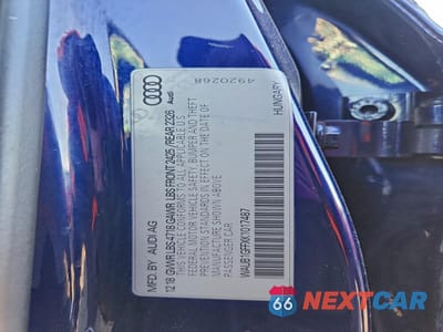 Zdjęcie 12 z 12 samochodu: 2019 AUDI S3 PREMIUM PLUS VIN:WAUB1GFFXK1017487 - miniatura