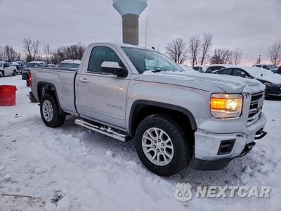 Czwarte zdjęcie samochodu z boku: 2014 GMC SIERRA K1500 SLE VIN:1GTN2UEC6EZ150790 - miniatura