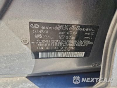 Zdjęcie 12 z 12 samochodu: 2019 HYUNDAI SONATA LIMITED VIN:5NPE34AF5KH747042 - miniatura