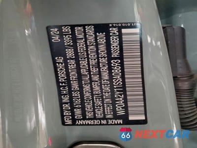 Zdjęcie 13 z 13 samochodu: 2025 PORSCHE TAYCAN BASE VIN:WP0AA2Y11SSA08693 - miniatura