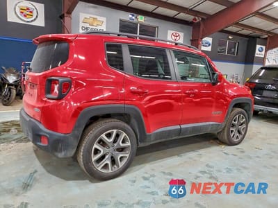 Trzecie zdjęcie samochodu z tyłu: 2016 JEEP RENEGADE LATITUDE VIN:ZACCJBBT0GPD21912 - miniatura