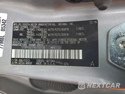Zdjęcie 14 z 15 samochodu: 2017 TOYOTA SEQUOIA SR5 VIN:5TDBY5G17HS150130 - miniatura