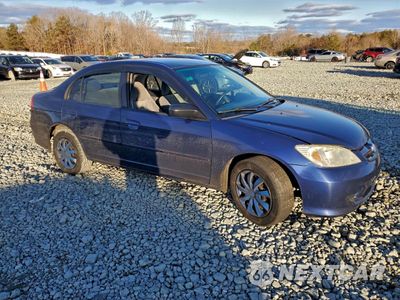 Czwarte zdjęcie samochodu z boku: 2004 HONDA CIVIC LX VIN:1HGES16504L021140 - miniatura
