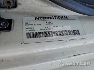 Zdjęcie 10 z 10 samochodu: 2019 INTERNATIONAL MV607 BOX TRUCK VIN:3HAEUMML2KL347305 - miniatura