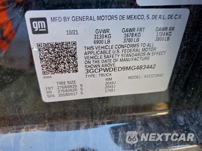 Zdjęcie 12 z 13 samochodu: 2021 CHEVROLET SILVERADO C1500 RST VIN:3GCPWDED9MG483442 - miniatura