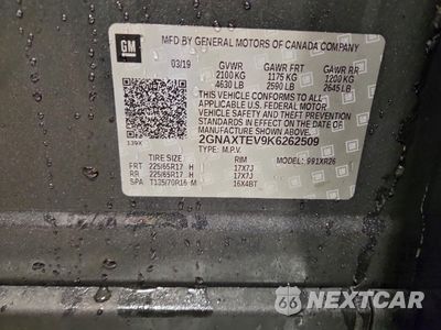 Zdjęcie 13 z 16 samochodu: 2019 CHEVROLET EQUINOX LT VIN:2GNAXTEV9K6262509 - miniatura