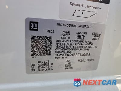 Zdjęcie 13 z 14 samochodu: 2025 CADILLAC XT6 LUXURY VIN:1GYKPAR45SZ146435 - miniatura