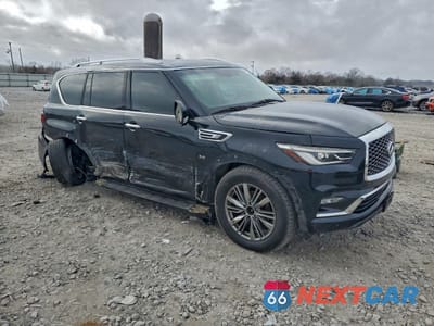 Czwarte zdjęcie samochodu z boku: 2018 INFINITI QX80 BASE VIN:JN8AZ2NE0J9190569 - miniatura