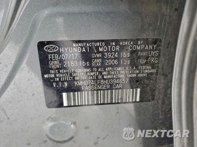 Zdjęcie 12 z 12 samochodu: 2017 HYUNDAI ELANTRA SE VIN:KMHD74LF8HU394657 - miniatura