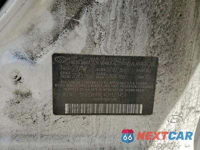 Zdjęcie 12 z 12 samochodu: 2012 HYUNDAI ELANTRA GLS VIN:5NPDH4AE4CH127451 - miniatura