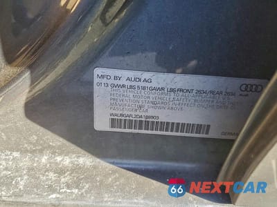 Zdjęcie 12 z 12 samochodu: 2013 AUDI S4 PREMIUM PLUS VIN:WAUBGAFL2DA188903 - miniatura