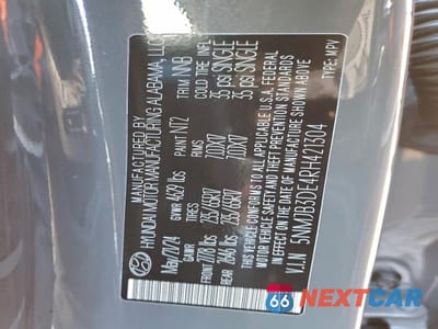 Zdjęcie 14 z 14 samochodu: 2024 HYUNDAI TUCSON SEL FLEET VIN:5NMJB3DE4RH421304 - miniatura