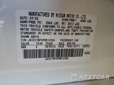 Zdjęcie 12 z 14 samochodu: 2023 INFINITI Q50 LUXE VIN:JN1EV7BPXPM510324 - miniatura