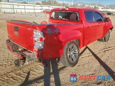 Trzecie zdjęcie samochodu z tyłu: 2020 CHEVROLET COLORADO VIN:1GCGSBEA4L1199218 - miniatura