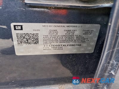 Zdjęcie 12 z 12 samochodu: 2020 CHEVROLET MALIBU LT VIN:1G1ZD5STXLF090798 - miniatura