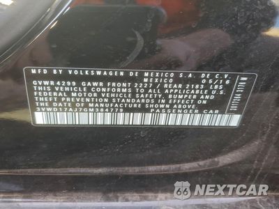 Zdjęcie 13 z 13 samochodu: 2016 VOLKSWAGEN JETTA SPORT VIN:3VWD17AJ7GM384779 - miniatura