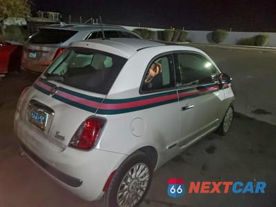 Trzecie zdjęcie samochodu z tyłu: 2012 FIAT 500 LOUNGE VIN:3C3CFFCR4CT229110 - miniatura