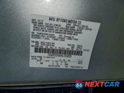 Zdjęcie 13 z 14 samochodu: 2017 FORD TAURUS SEL VIN:1FAHP2E9XHG105820 - miniatura