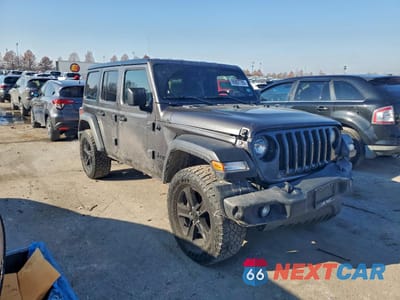 Czwarte zdjęcie samochodu z boku: 2021 JEEP WRANGLER UNLIMITED SPORT VIN:1C4HJXDN7MW819802 - miniatura