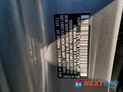 Zdjęcie 13 z 13 samochodu: 2012 PORSCHE CAYENNE VIN:WP1AA2A22CLA01343 - miniatura