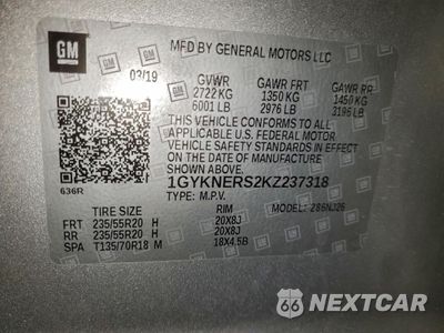 Zdjęcie 14 z 14 samochodu: 2019 CADILLAC XT5 PREMIUM LUXURY VIN:1GYKNERS2KZ237318 - miniatura