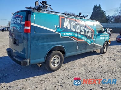 Trzecie zdjęcie samochodu z tyłu: 2022 CHEVROLET EXPRESS G2500 DELIVERY VAN VIN:1GCWGBFP5N1186805 - miniatura